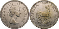 Südafrika 5 Shillings Elizabeth II. (1952-1961) - Kursmünze (1953-1959) -