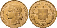 Schweiz 20 Franken Libertas - Kursmünze (1883-1896) -