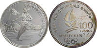 Frankreich 100 Francs Olympische Winterspiele 1992 in Albertville - Eislauf -