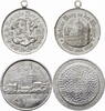 Deutschland LM-Medaille Med. auf Schloss Burg / Ansicht -