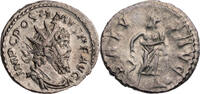 Gallisches Sonderreich Antoninian Postumus, Köln, Büste / SALVS AVG, Aesculap mit Schlangenstab -