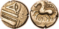 Kelten, Gallia Belgica Stater Remi, Lucotios, stilisiertes Auge / Pferd -