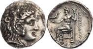 Makedonien, Königreich Tetradrachme Alexander III., Kopf des Herakles / Zeus aetophoros -