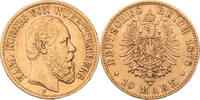 Kaiserreich, Württemberg 10 Mark Karl (1864-1891) - Kursmünze (1874-1888) -