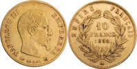 Frankreich, 2. Kaiserreich 10 Francs Napoleon III. (1852-1870) - Kursmünze (1854-1860) -