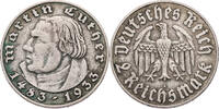 Drittes Reich 2 Reichsmark 450th Anniversary of Martin Luther -