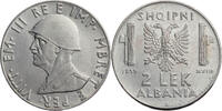 Albanien, unter italienischer Besatzung 2 Lek Victor Emmanuel III (1900-1946) - Kursmünze (1939-1941) -
