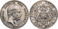 Kaiserreich, Sachsen 5 Mark Georg (1902-1904) - Kursmünze (1902-1904) -