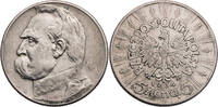Polen 5 Zlotych Jozef Pilsudski - Kursmünze (1934-1938) -