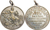 Frankfurt am Main Tragbare Medaille Zur Erinnerung an die erster Wanderausstellung von Lauer -