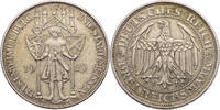 Weimarer Republik 3 Reichsmark 1000 Jahre Burg und Stadt Meißen -