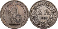 Schweiz 2 Franken Helvetia - Kursmünze (1874-1967) -