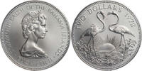 Bahamas 2 Dollars Elisabeth II. - Kursmünze (1971-1973) - Flamingos -