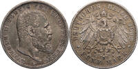 Kaiserreich, Württemberg 5 Mark Wilhelm II. (1891-1918) - Kursmünze (1892-1913) -