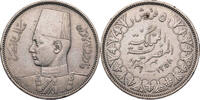 Ägypten 5 Qirsh Farouk I. (1936-1952) - Kursmünze (1937-1939) -