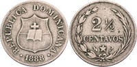 Dominikanische Republik 2 1/2 Centavos Kursmünze (1882-1888) -