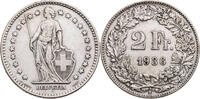 Schweiz 2 Franken Helvetia - Kursmünze (1875-1967) -