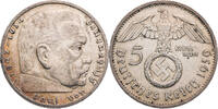 Drittes Reich 5 Reichsmark Hindenburg - Kursmünze (1936-1939) -