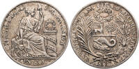 Peru 1 Sol Kursmünze (1864-1916) -