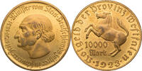 Provinz Westfalen 10000 Mark 1923 Freiherr vom Stein EF Kratzer, Rf.