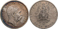 Kaiserreich, Sachsen 5 Mark Albert (1873-1902) - Kursmünze (1875-1889) -