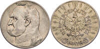 Polen 5 Zlotych Jozef Pilsudski - Kursmünze (1934-1938) -
