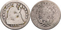 USA Half Dime Seated Liberty Half Dime - Kursmünze (1838-1853) -