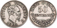 Italien 50 Centesimi Vittorio Emanuele II. (1861-1878) - Kursmünze (1863-1867) -