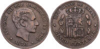 Spanien 5 Centimos Alfons XII. (1874-1885) - Kursmünze (1877-1879) -