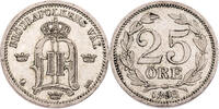 Schweden 25 Öre Oskar II. (1872-1907) - Kursmünze (1880-1905) -
