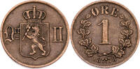 Norwegen 1 Öre Oskar II. (1872-1907) - Kursmünze (1876-1902) -