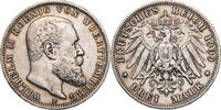 Kaiserreich, Württemberg 3 Mark Wilhelm II. (1891 bis 1918) - Kursmünze (1908-1914) -