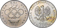 Polen, Volksrepublik 200 Zloty Olympische Spiele 1976 in Montreal -