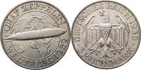 Weimarer Republik 3 Reichsmark Zum Weltflug des Graf Zeppelin -