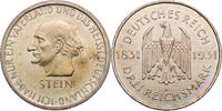 Weimarer Republik 3 Reichsmark Zum 100. Todestag des Freiherrn vom und zum Stein -