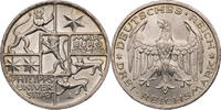 Weimarer Republik 3 Reichsmark 400 Jahre Philipps-Universität Marburg -