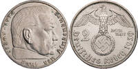 Drittes Reich 2 Reichsmark Hindenburg - Kursmünze (1936-1939) -