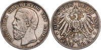 Kaiserreich, Baden 5 Mark Friedrich I. (1856-1907) - Kursmünze (1891-1902) -