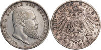 Kaiserreich, Württemberg 2 Mark Wilhelm II. (1891-1918) - Kursmünze (1892-1914) -