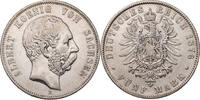 Kaiserreich, Sachsen 5 Mark Albert (1873-1902) - Kursmünze (1875-1889) -