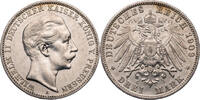 Kaiserreich, Preussen 3 Mark Wilhelm II. (1888-1918) - Kursmünze (1905-1912) -