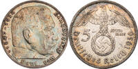 Drittes Reich 5 Reichsmark Hindenburg - Kursmünze (1936-1939) -