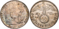 Drittes Reich 5 Reichsmark Hindenburg - Kursmünze (1936-1939) -