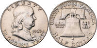 USA ½ Dollar Franklin Half Dollar - Kursmünze (1948-1963) -