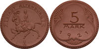 5 Mark 1921 Altenburg, Stadt (Thüringen) Notmünze aus Böttgersteinzeug vz