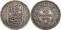 Tunesien 10 Francs Ahmad II (1929-1942) - Kursmünze (1930-1934) -