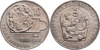 Tschechoslowakei 10 Korun 1966 1100th Anniversary of Great Moravia ss-vz 20,00 EUR  Excl. 10,00 EUR Verzending