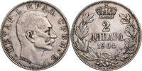 Serbien, K&ouml;nigreich 2 Dinara 1904 Peter I. (1903-1918) - Kursm&uuml;nze (1904... 30,00 EUR  Excl. 10,00 EUR Verzending