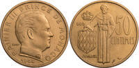 Monaco 50 Centimes 1962 Rainier III. (1949-2005) - Kursm&uuml;nze vz 12,00 EUR  Excl. 10,00 EUR Verzending