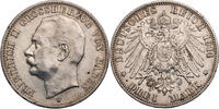 Kaiserreich, Baden 3 Mark 1914 G Friedrich II. (1907-1918) - Kursm&uuml;nze (... 45,00 EUR  Excl. 10,00 EUR Verzending